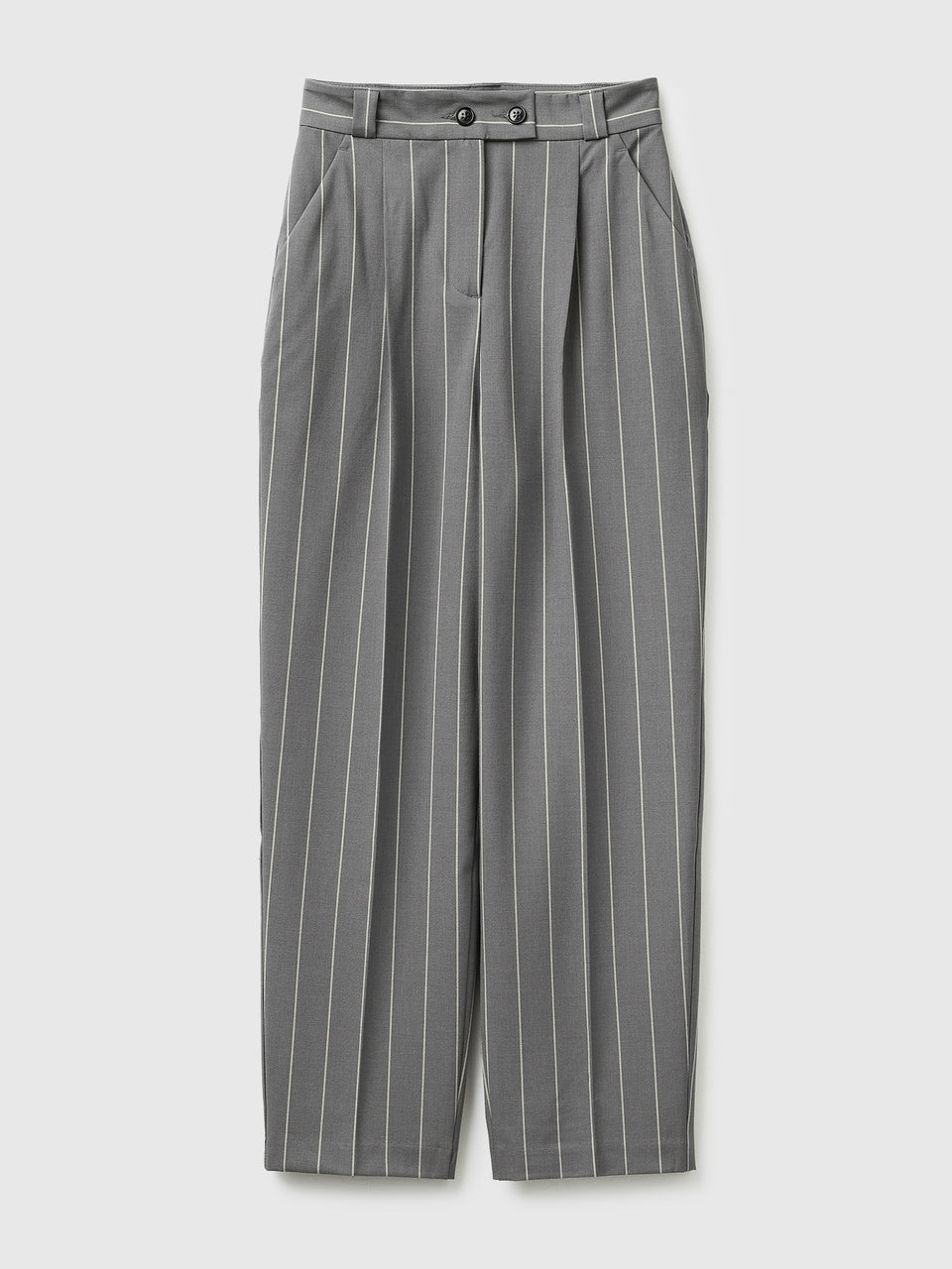 Carrot-fit pinstriped trousers - ucb_image_FS