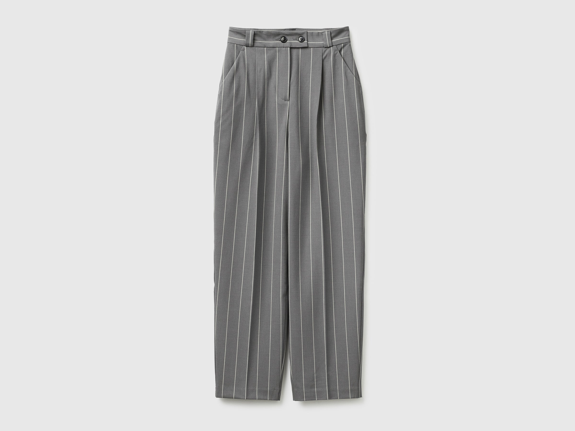 Carrot-fit pinstriped trousers - ucb_image_FS