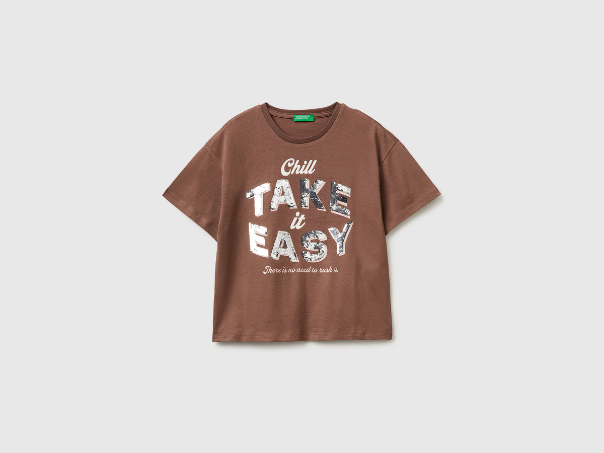 T-shirt with print and sequins - ucb_image_FS