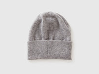 Gorro cinza mélange em pura lã Merino - ucb_image_BS