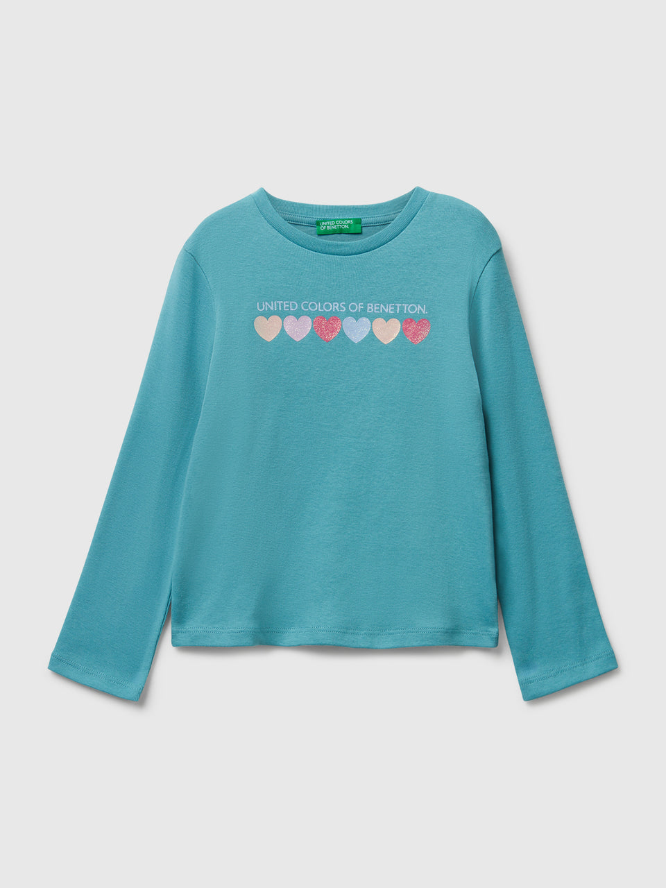 T-shirt com logótipo glitter em algodão - ucb_image_FS