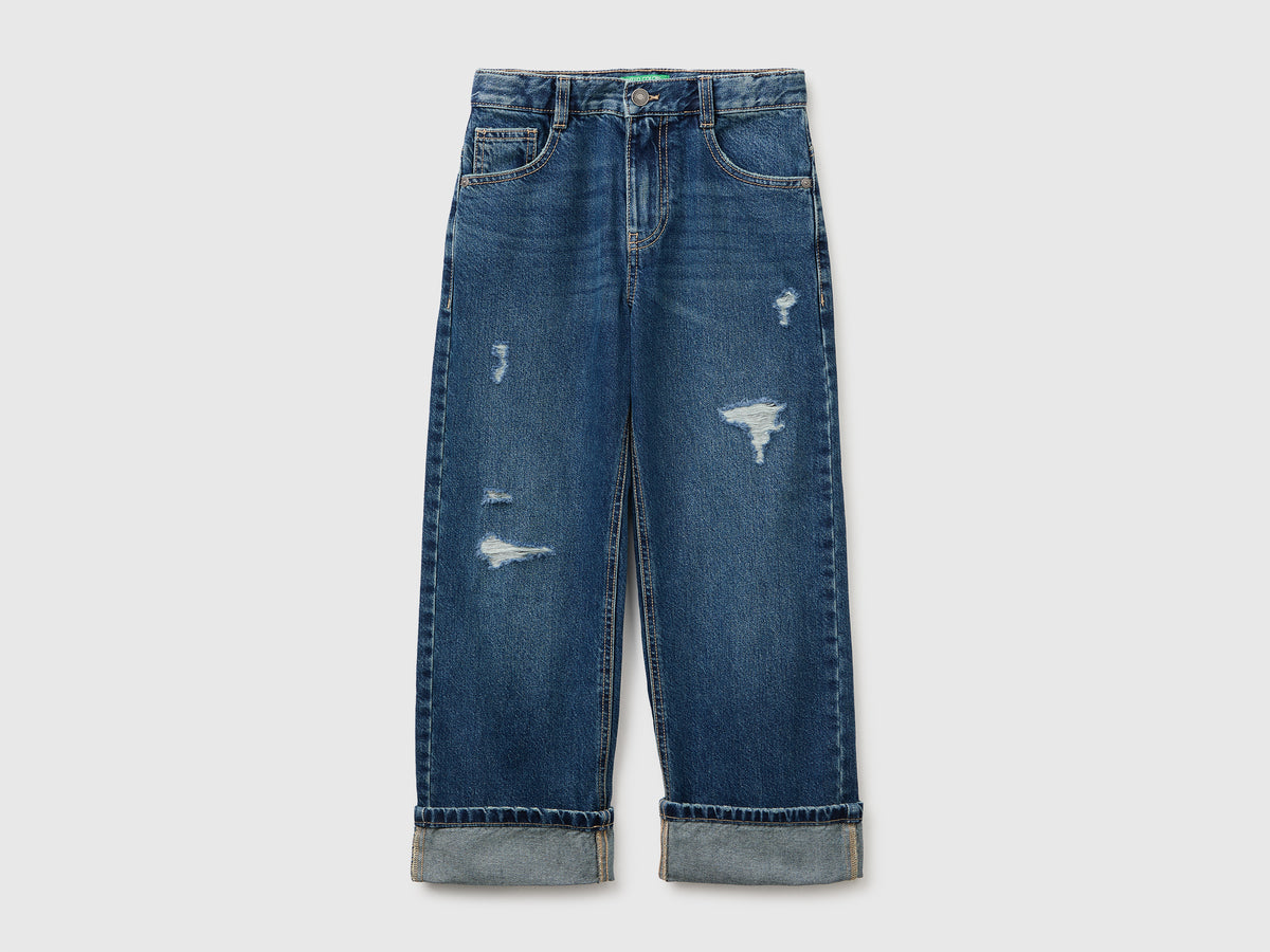 Jeans straight fit com rasgos - ucb_image_FS