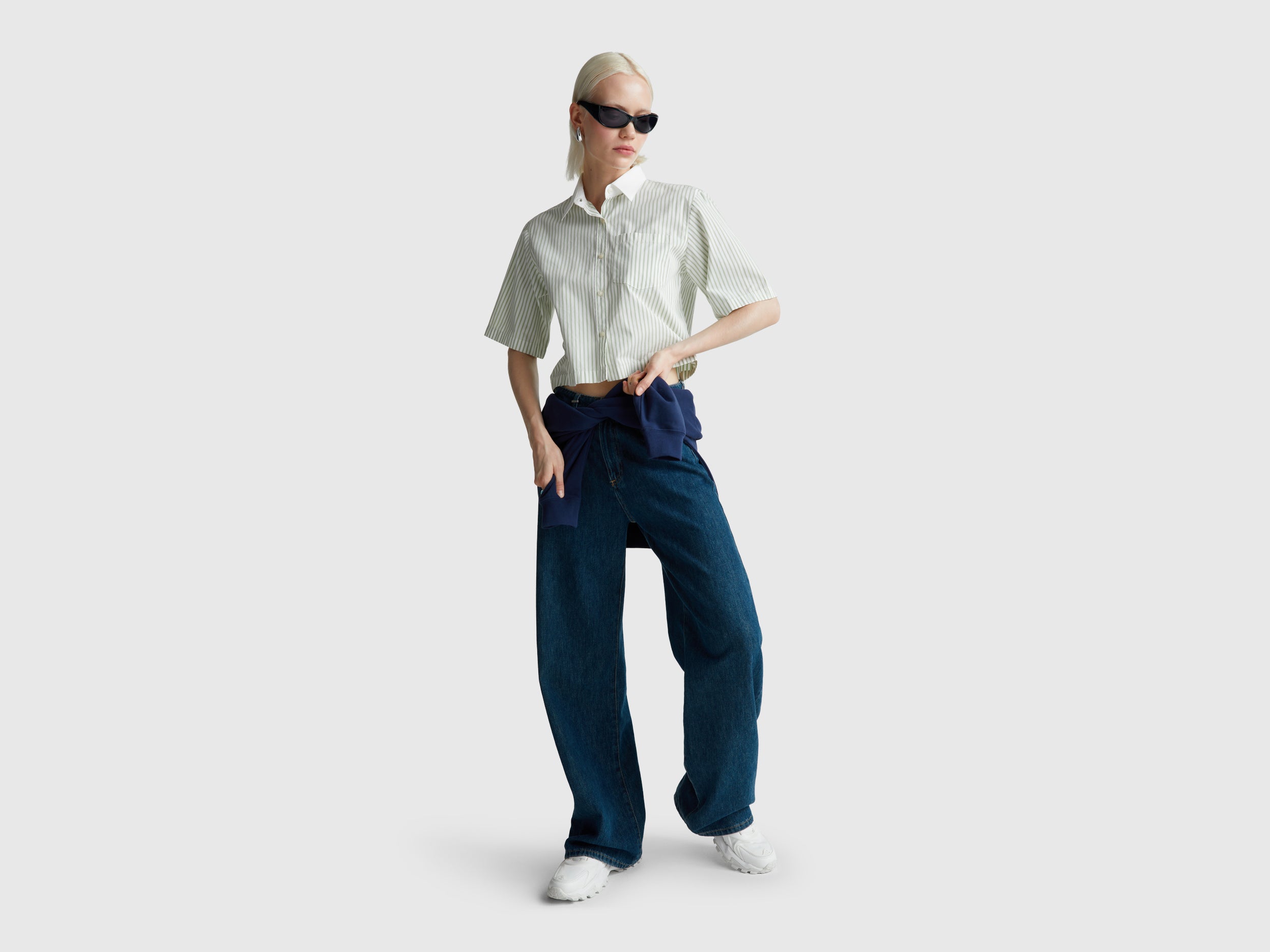 Camisa às riscas em algodão puro - ucb_image_FY