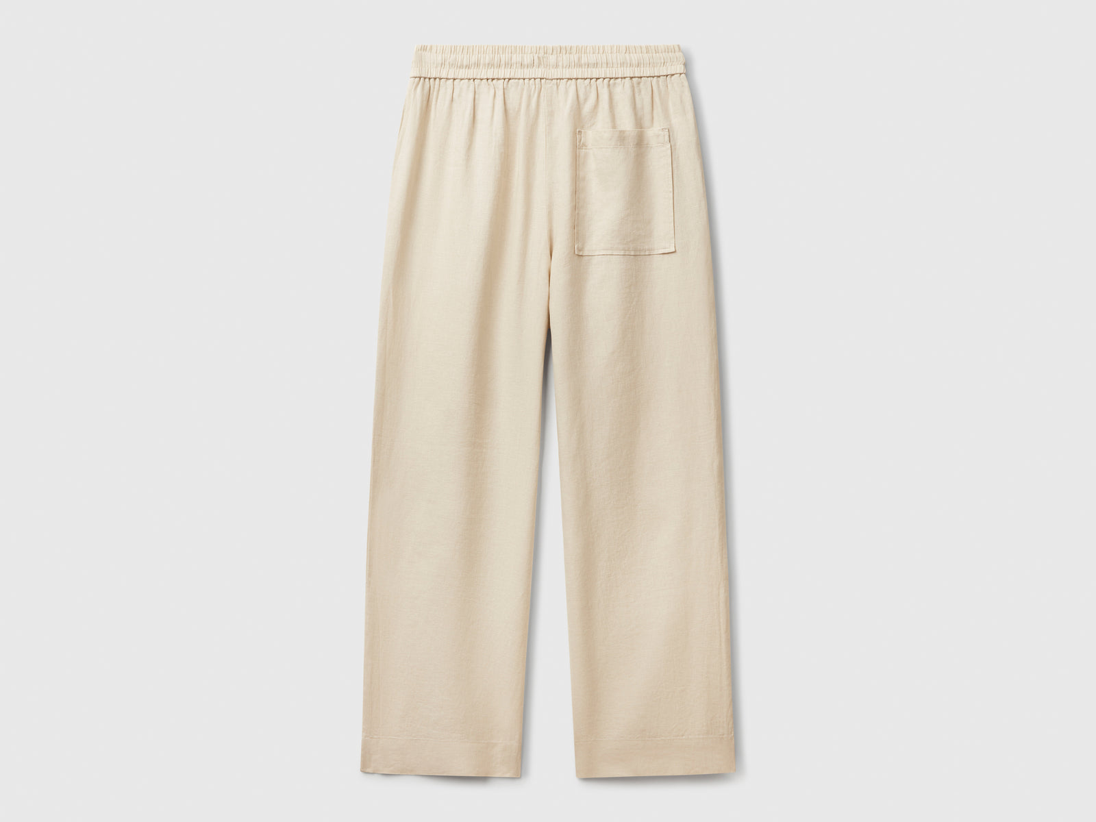 Trousers in pure linen with elastic - ucb_image_BS