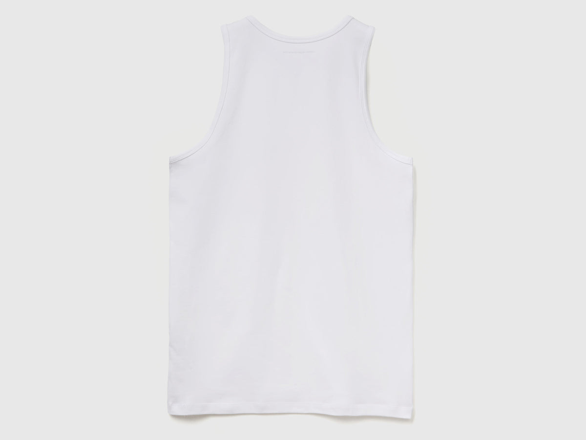 T-shirt sem mangas de roupa interior em algodão orgânico stretch - ucb_image_BS
