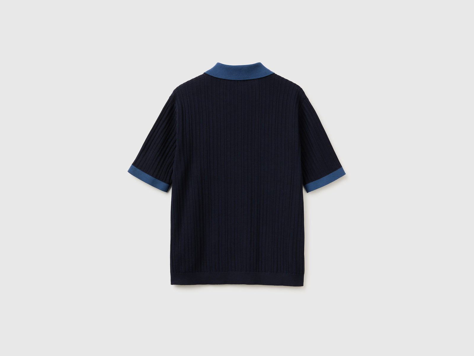Ribbed knit polo shirt - ucb_image_BS