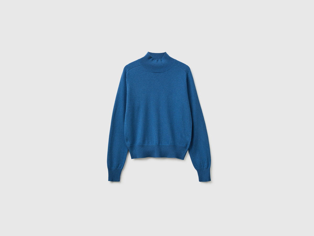 Camisola de gola alta em mistura de caxemira - ucb_image_FS