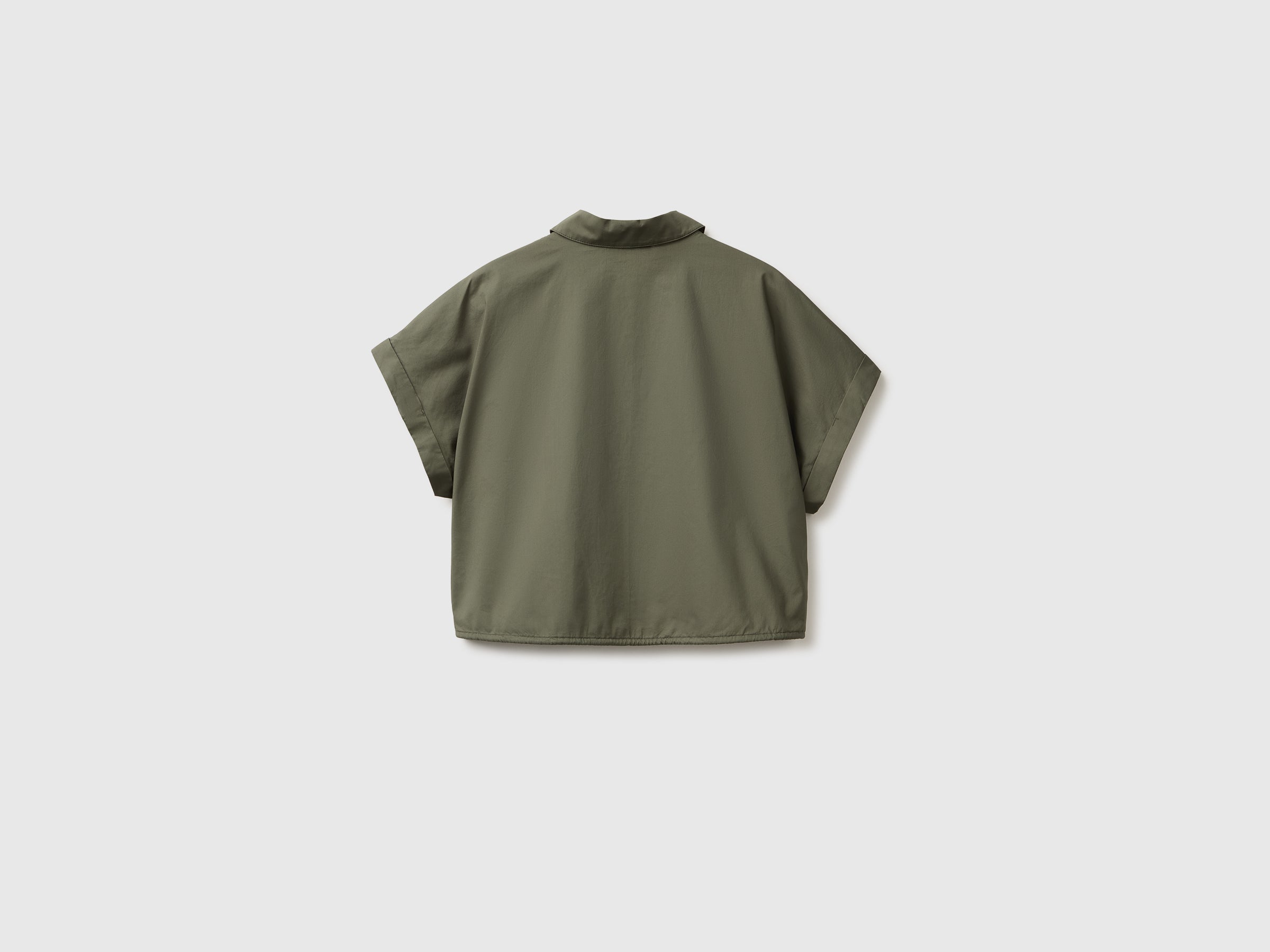 Cropped shirt with drawstring - ucb_image_BS