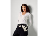 Camisola com decote em V em algodão puro - ucb_image_FY