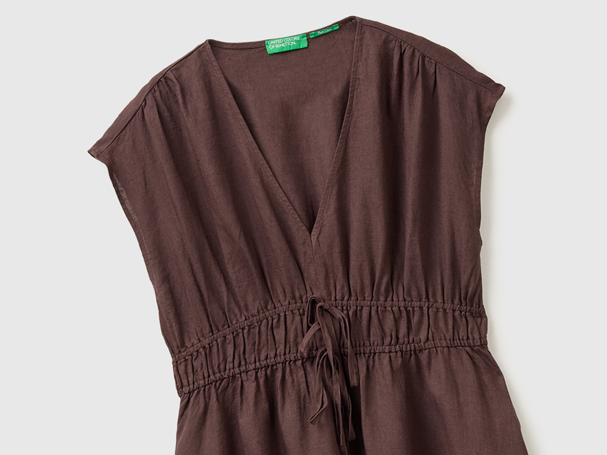 Flared dress in pure linen - ucb_image_FY