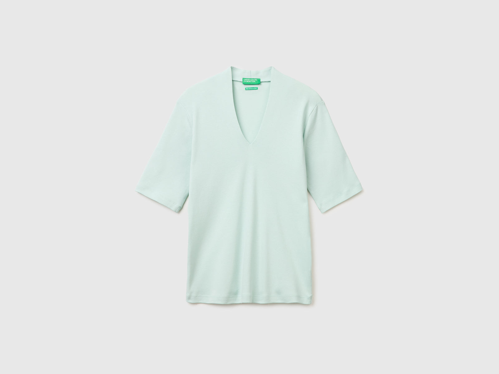 T-shirt slim fit em algodão de fibra longa - ucb_image_FS
