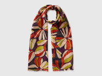 Floral linen blend scarf - ucb_image_FS