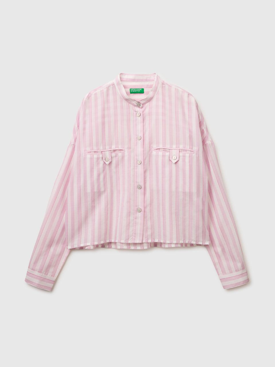 Striped shirt with mandarin collar - ucb_image_FS