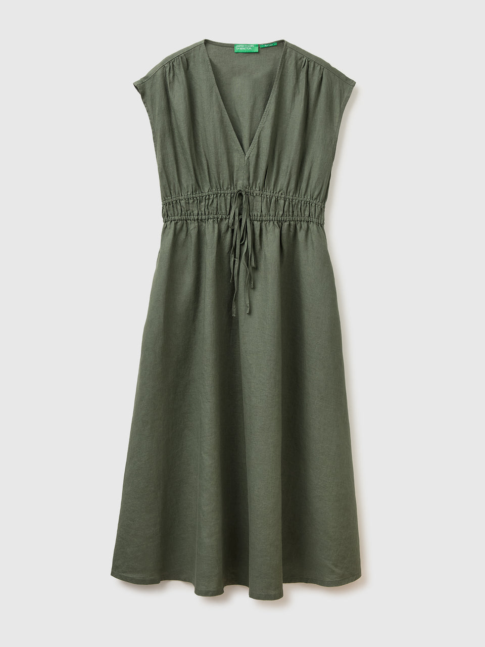 Flared dress in pure linen - ucb_image_FS