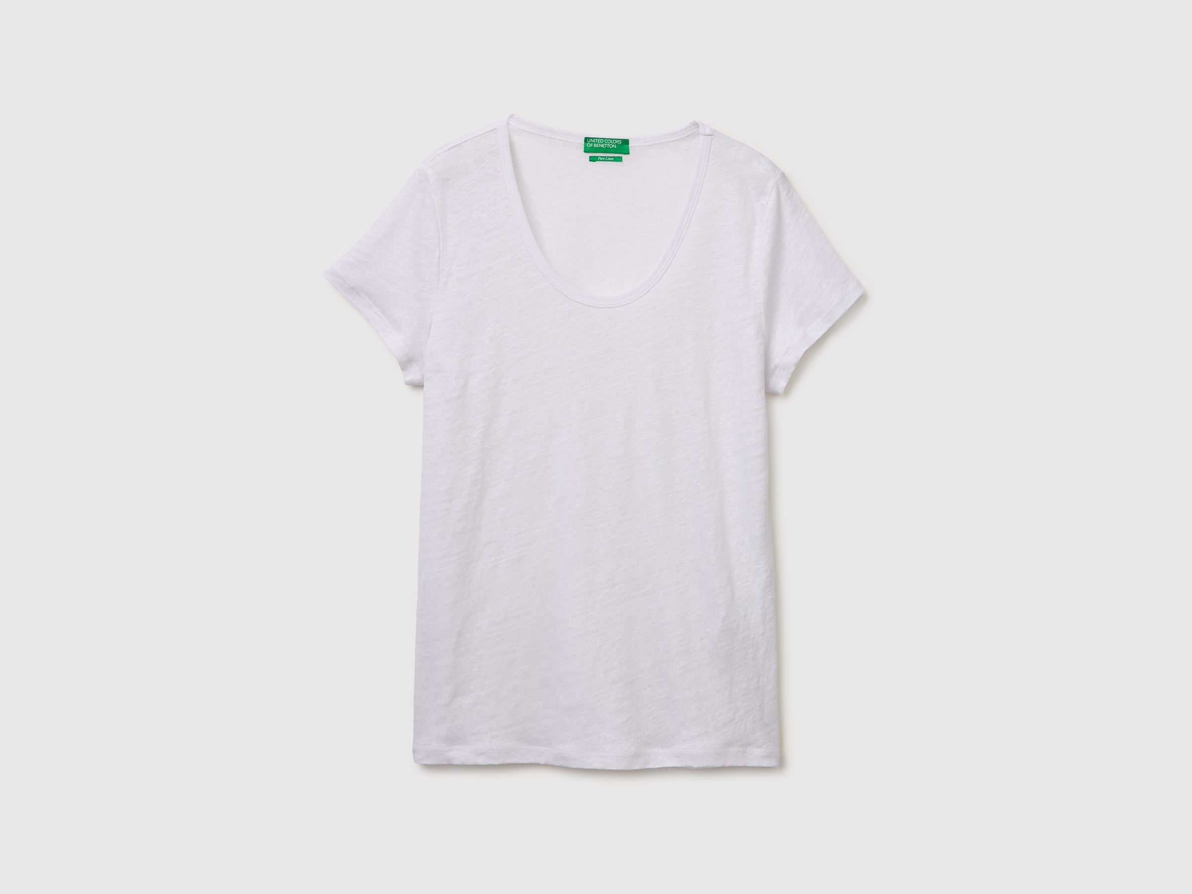 Round-neck T-shirt in pure linen - ucb_image_FS