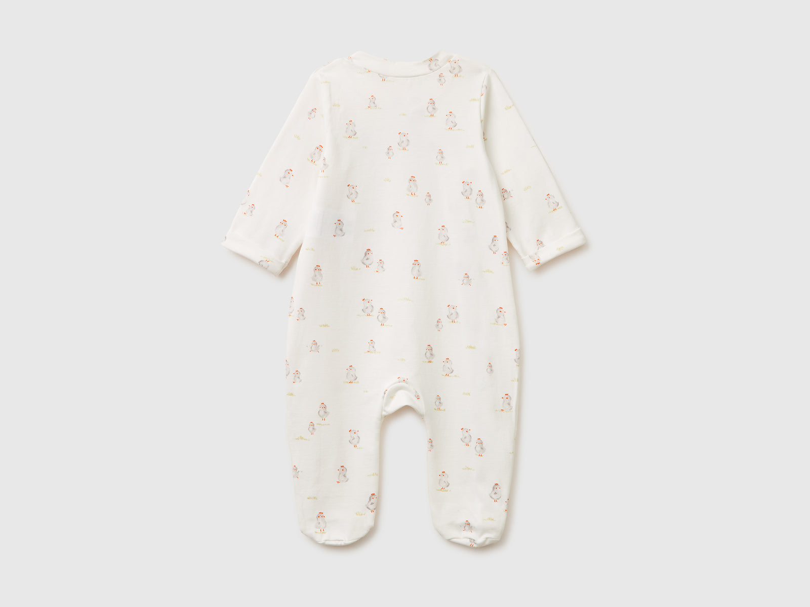 Patterned onesie in stretch organic cotton - ucb_image_BS