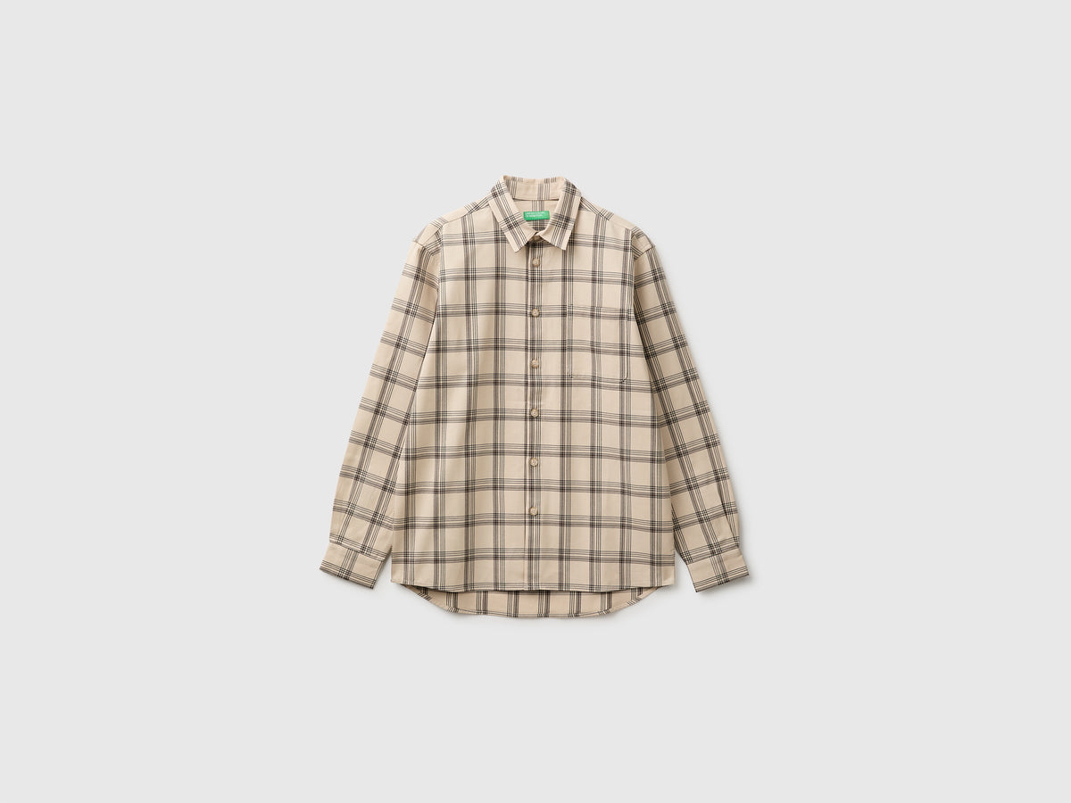 Camisa com bolso pequeno em lyocell e algodão - ucb_image_FS