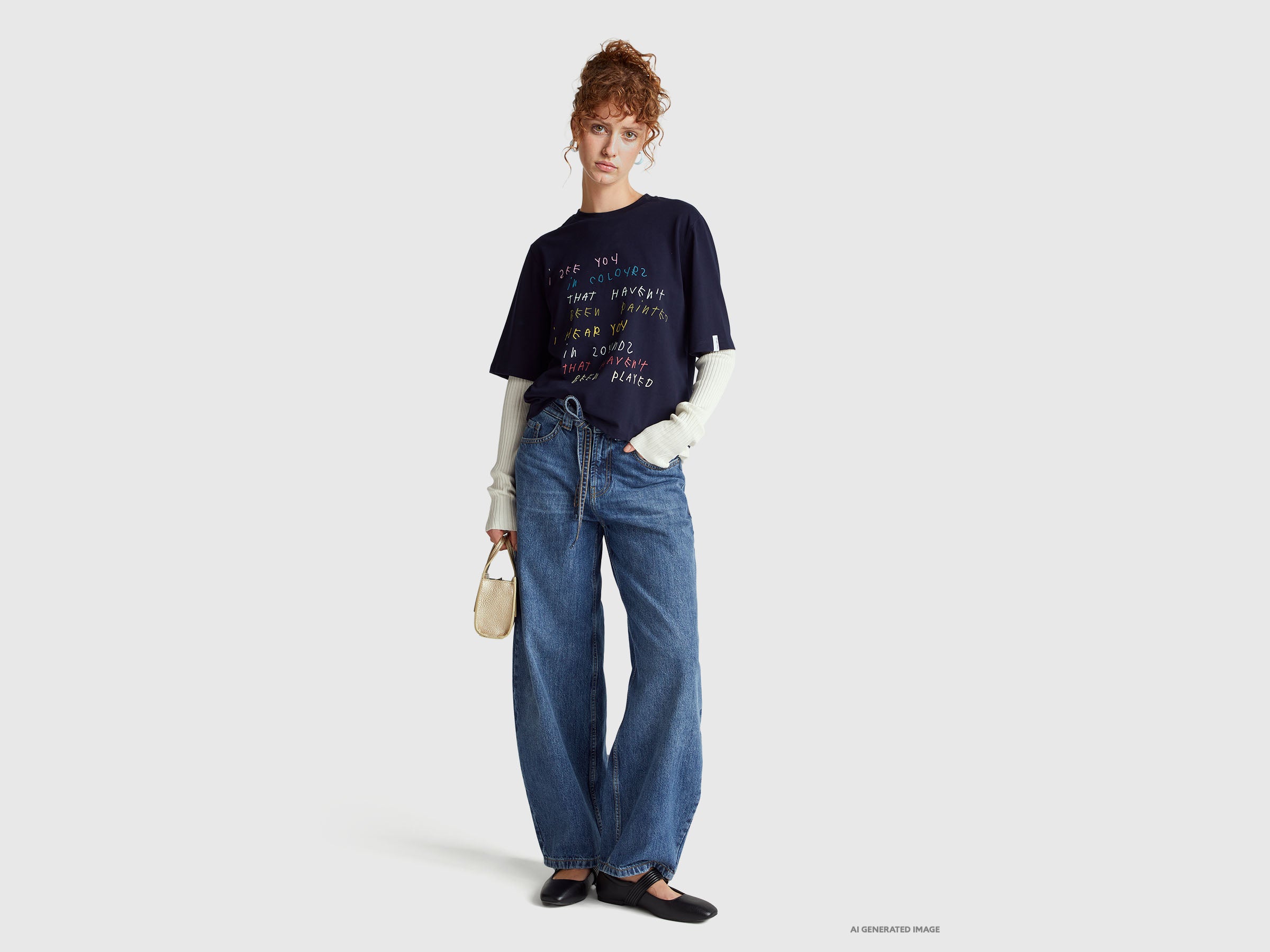 T-shirt blu scuro con stampa Coco Capitán - ucb_image_FY