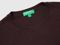 Camisola de manga curta cinza antracite em pura lã Merino     - ucb_image_DS1