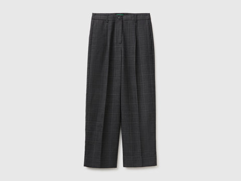 Calças tartan em viscose mista - ucb_image_FS