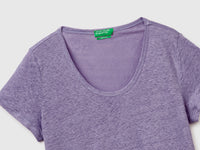 Round-neck T-shirt in pure linen - ucb_image_DS1