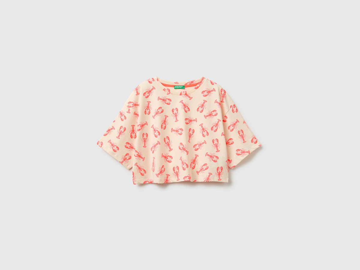Printed cropped T-shirt - ucb_image_FS