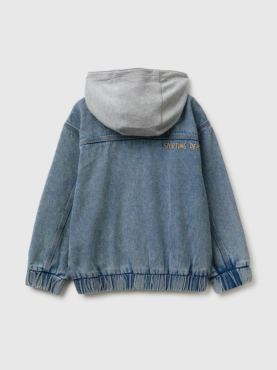Denim bomber jacket with fleece hood - ucb_image_BS