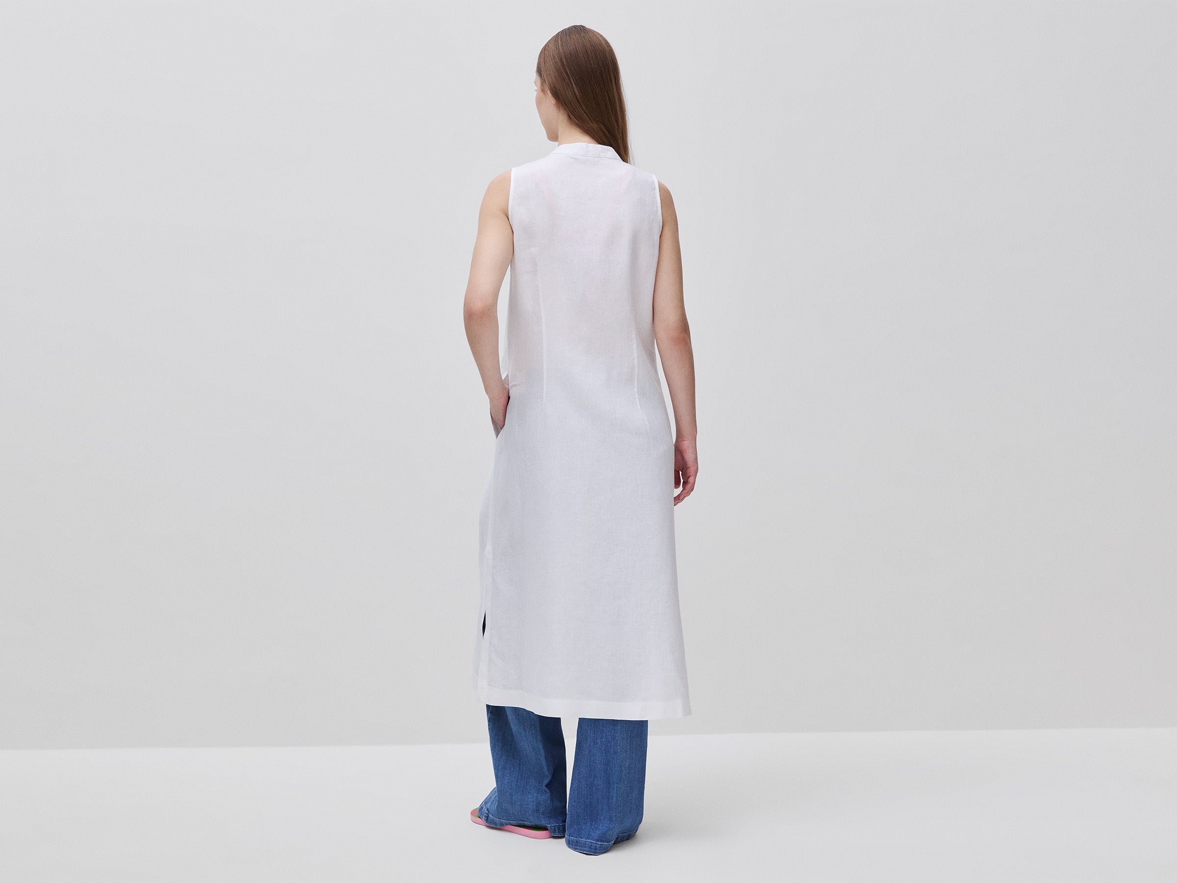 Vestido comprido 100% linho - ucb_image_B