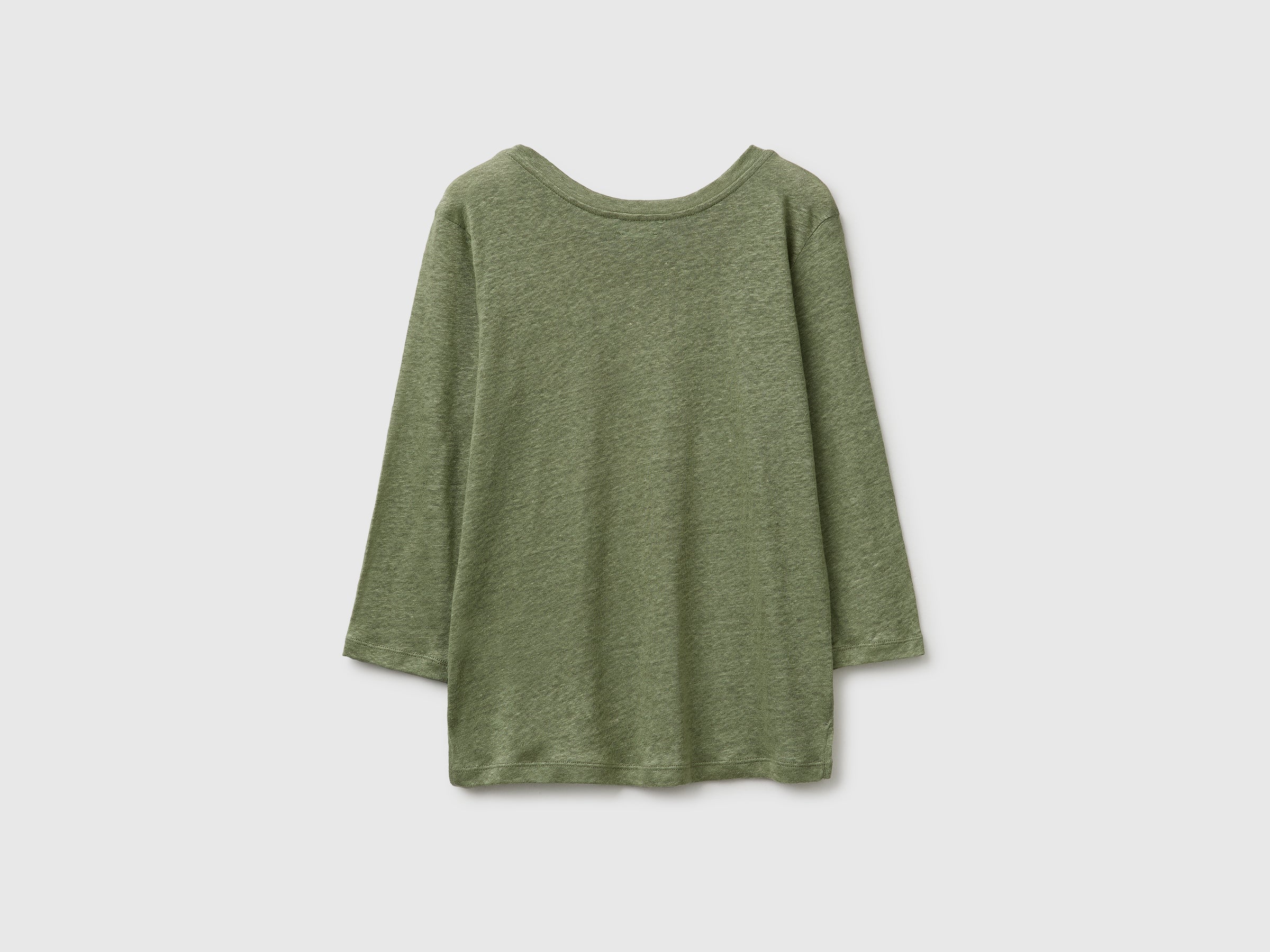 Boat-neck T-shirt in pure linen - ucb_image_BS