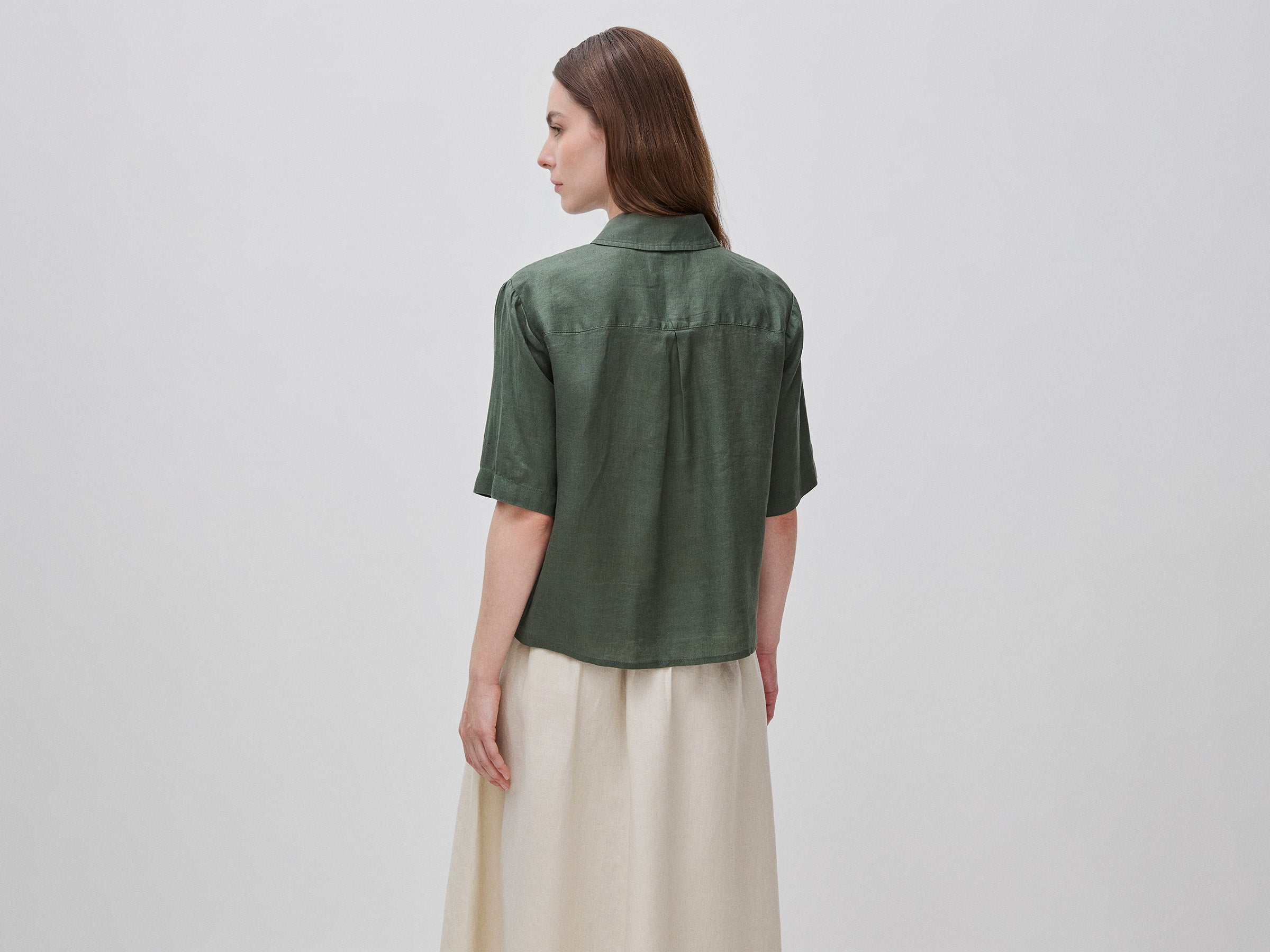 Short shirt in pure linen - ucb_image_B