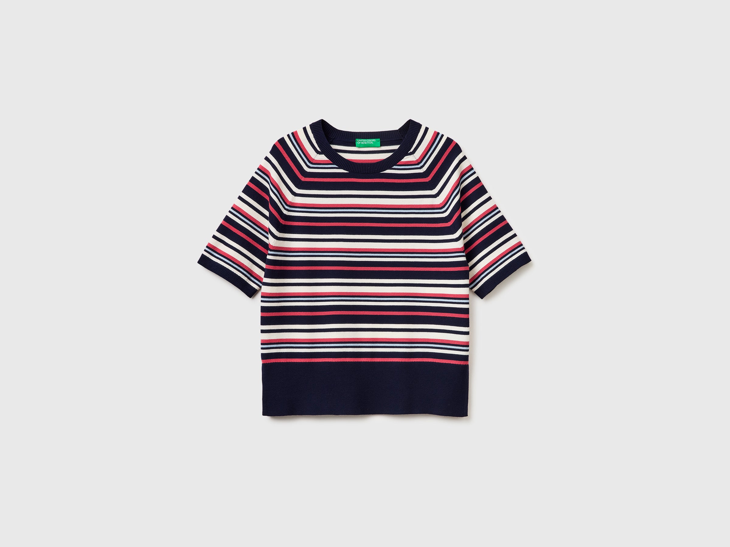 Striped short-sleeved sweater - ucb_image_FS