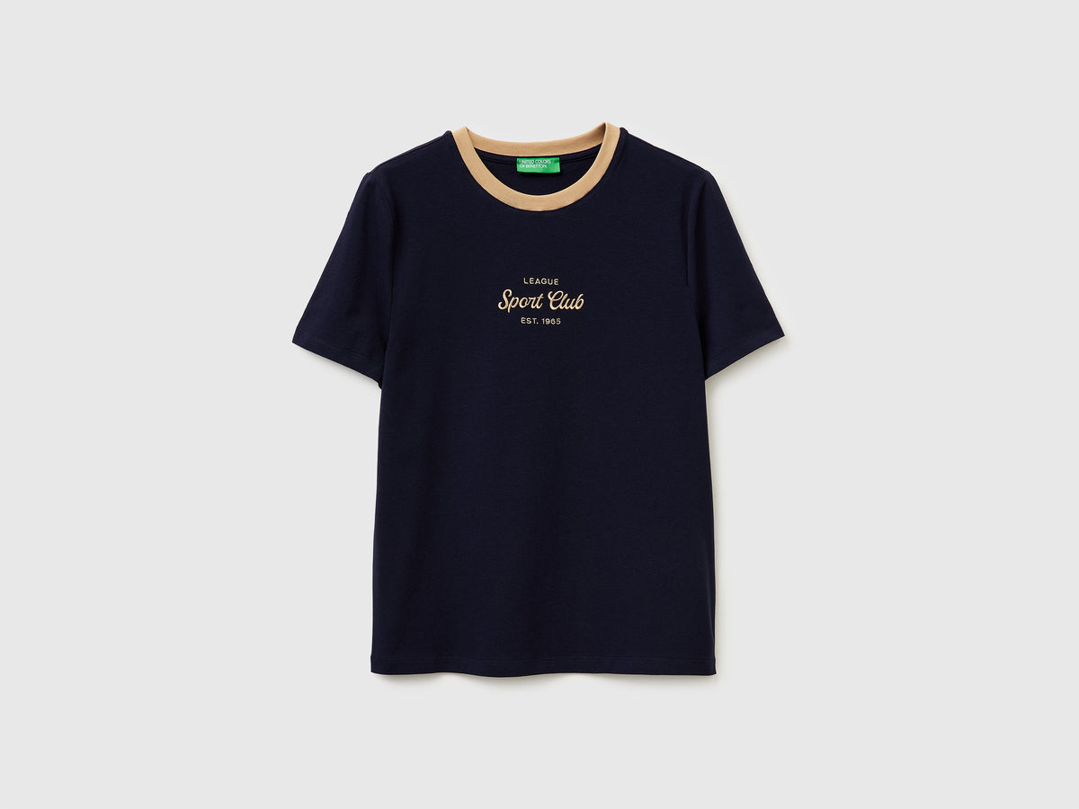 T-shirt with embroidered crest - ucb_image_FS