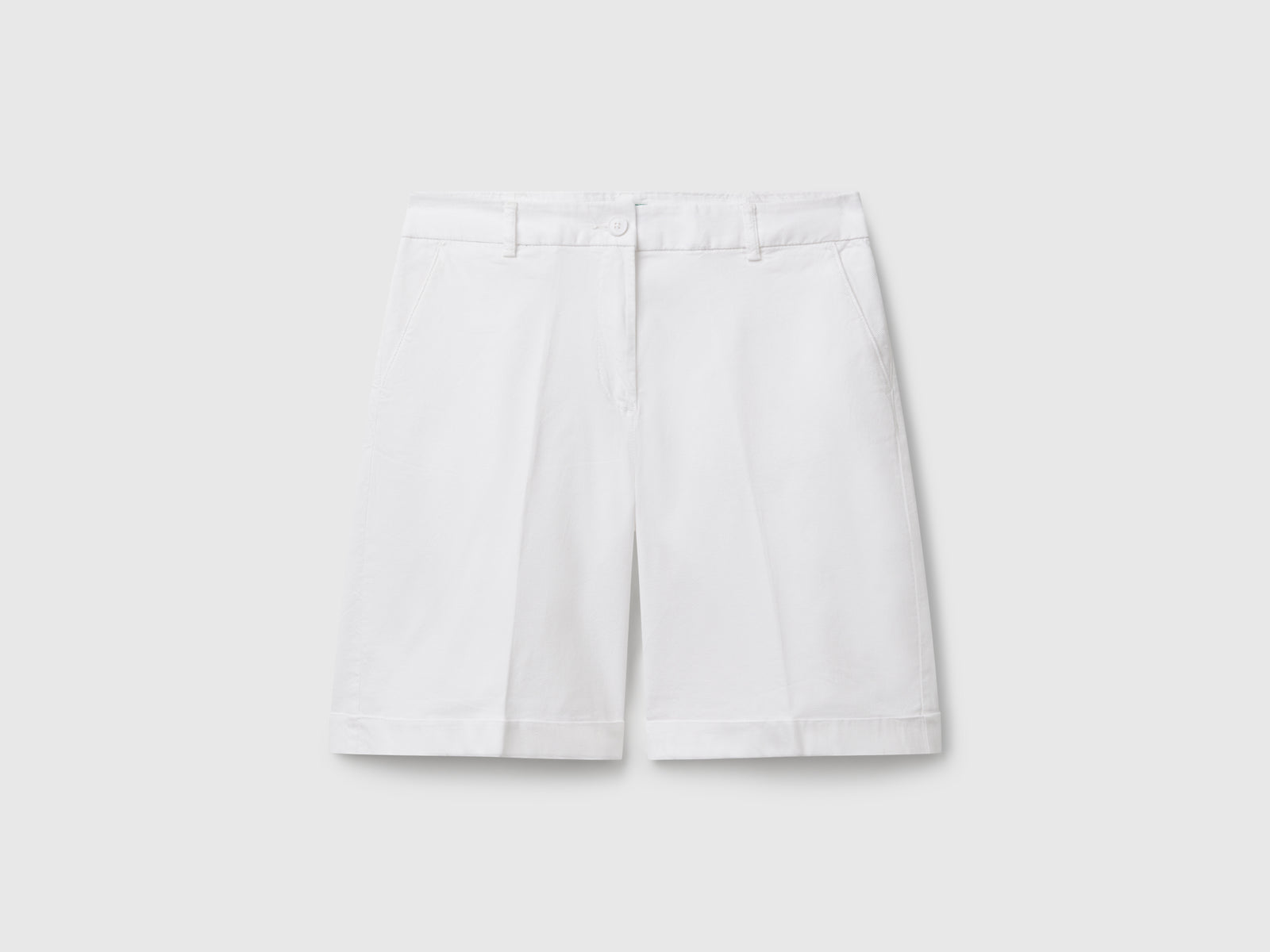 Bermudas with cuff in stretch cotton - ucb_image_FS