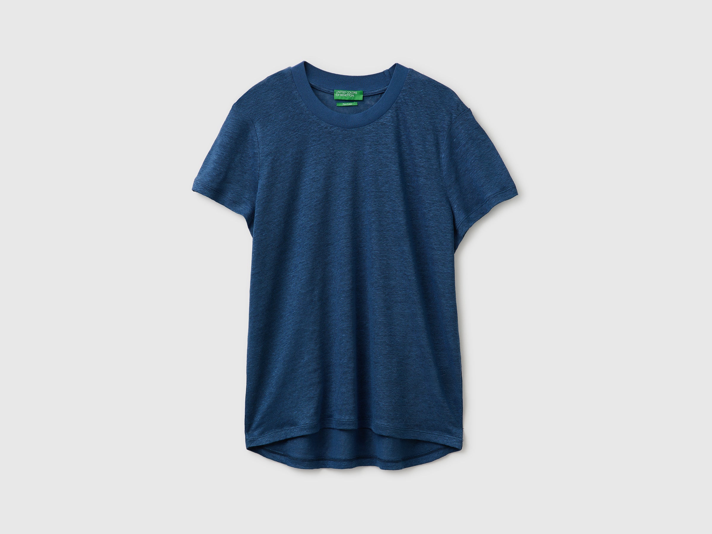 Crew neck T-shirt in pure linen - ucb_image_FS