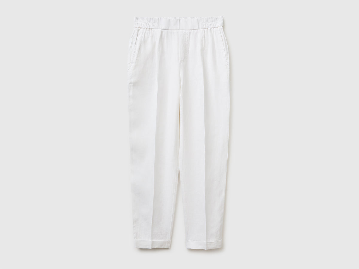 100% linen cigarette trousers - ucb_image_FS
