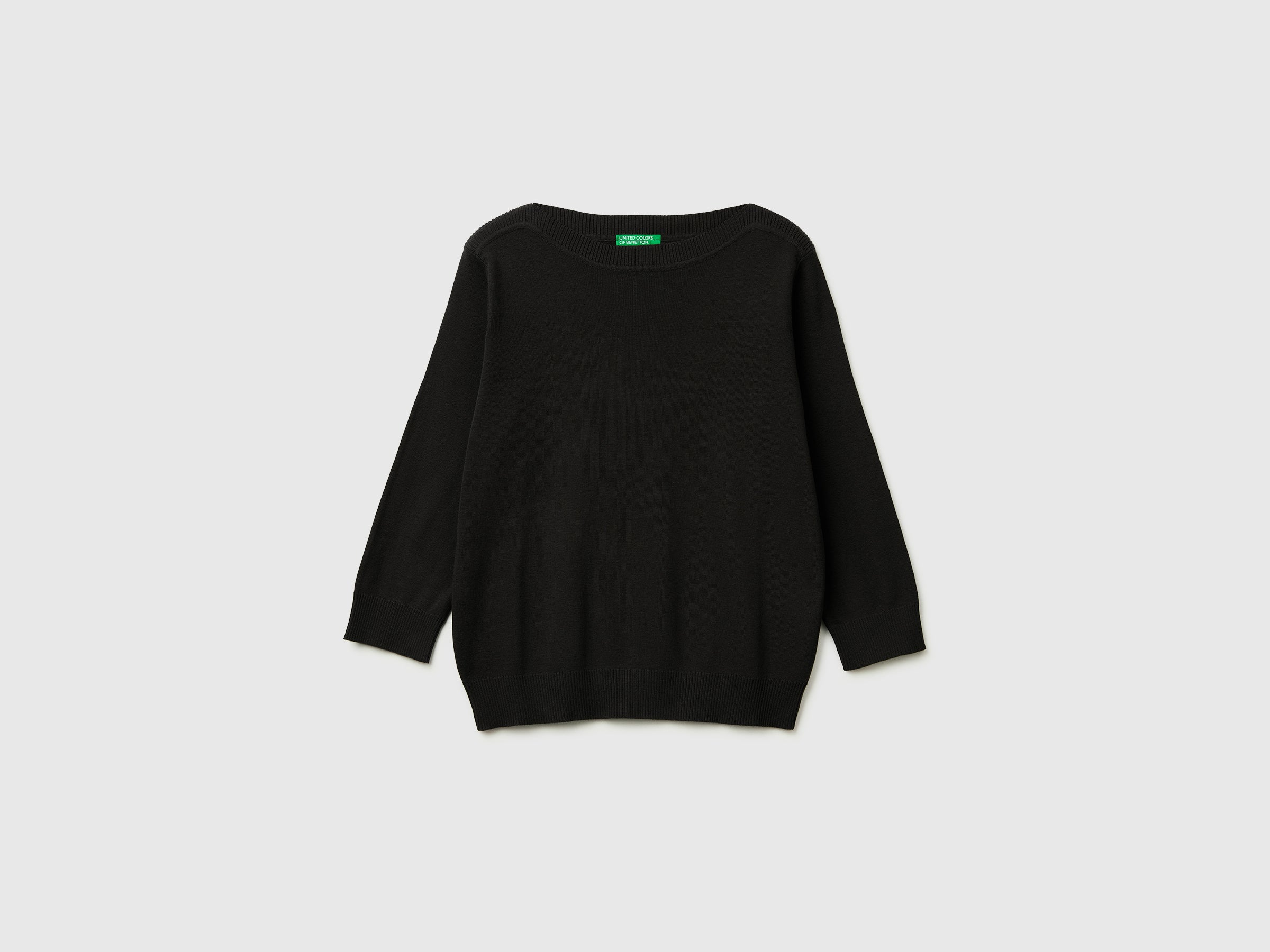 Black sweater with boat neck - ucb_image_FS
