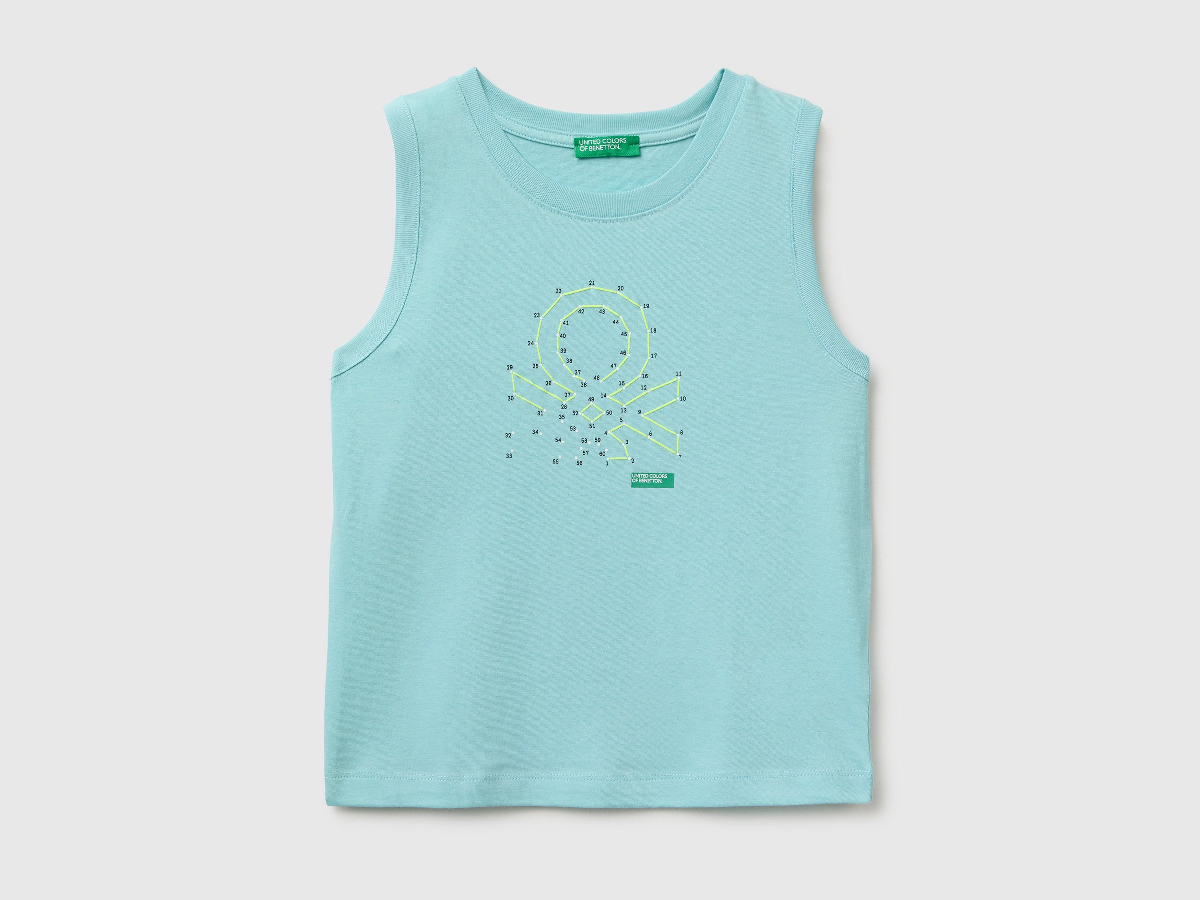 Organic cotton tank top with logo print - ucb_image_FS