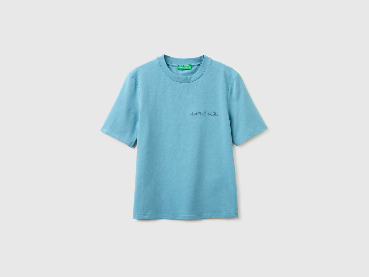 T-shirt with "amour" embroidery - ucb_image_FS