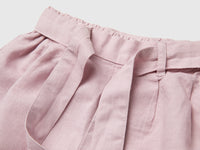 Linen blend shorts with sash - ucb_image_DS1