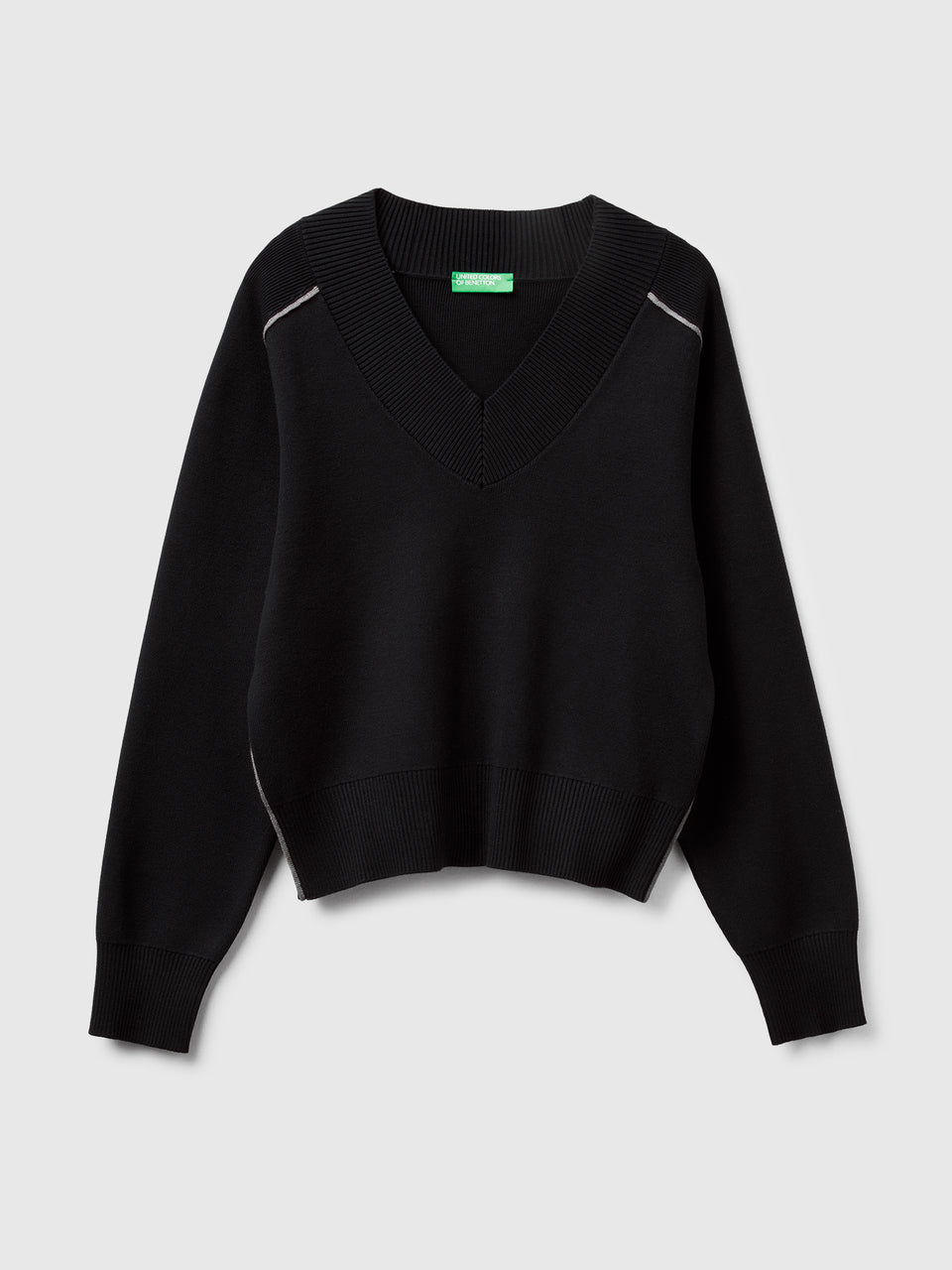 Camisola boxy fit com decote em V - ucb_image_FS