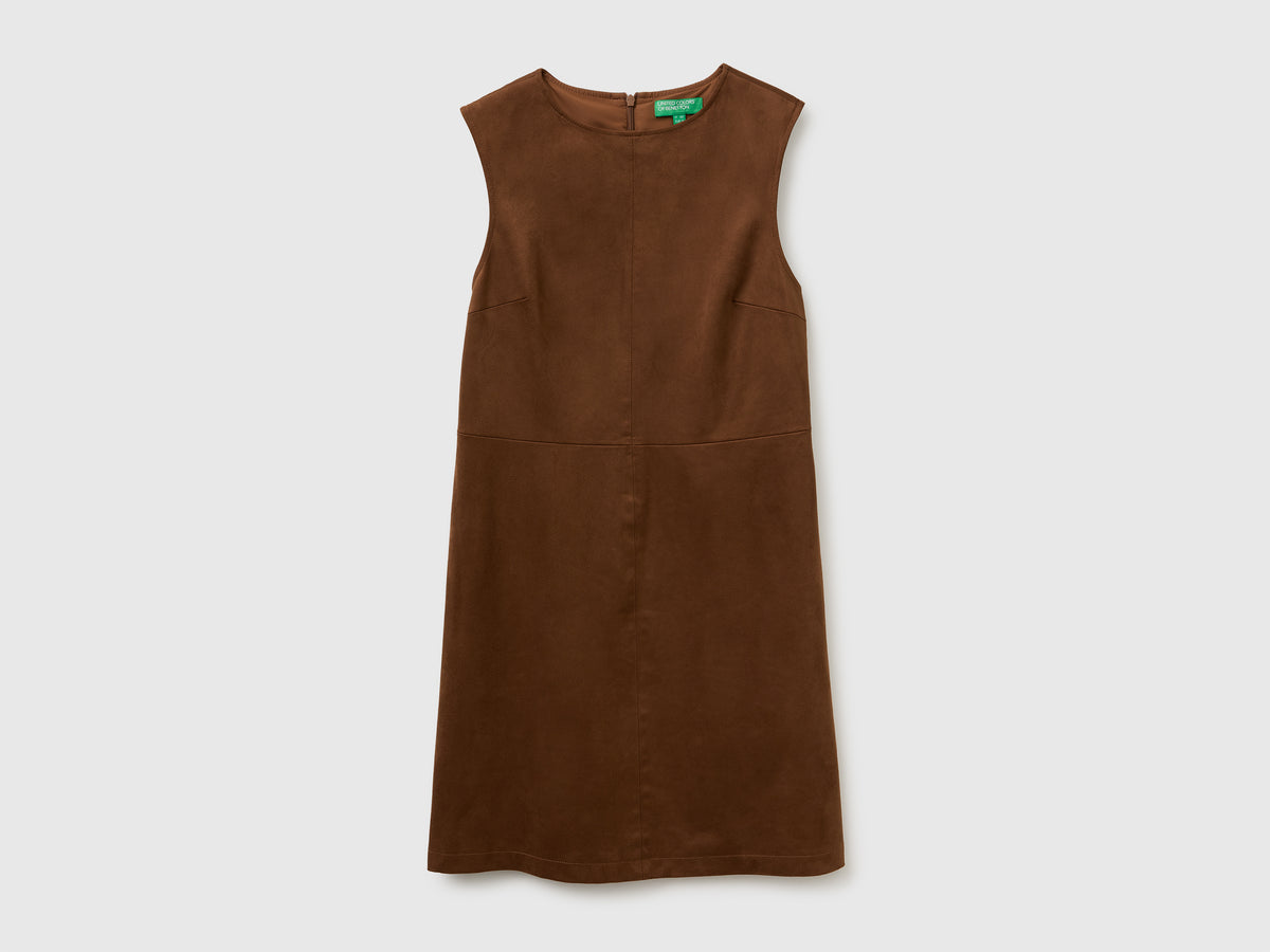 Vestido sem mangas com efeito camurça - ucb_image_FS