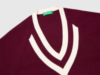 Boxy fit V-neck sweater - ucb_image_DS1