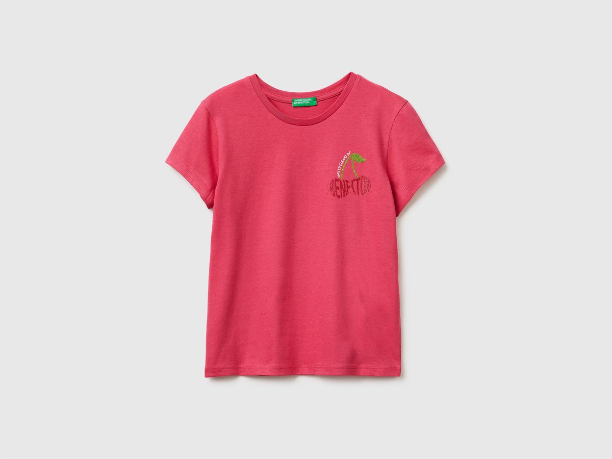 T-shirt with glitter print - ucb_image_FS