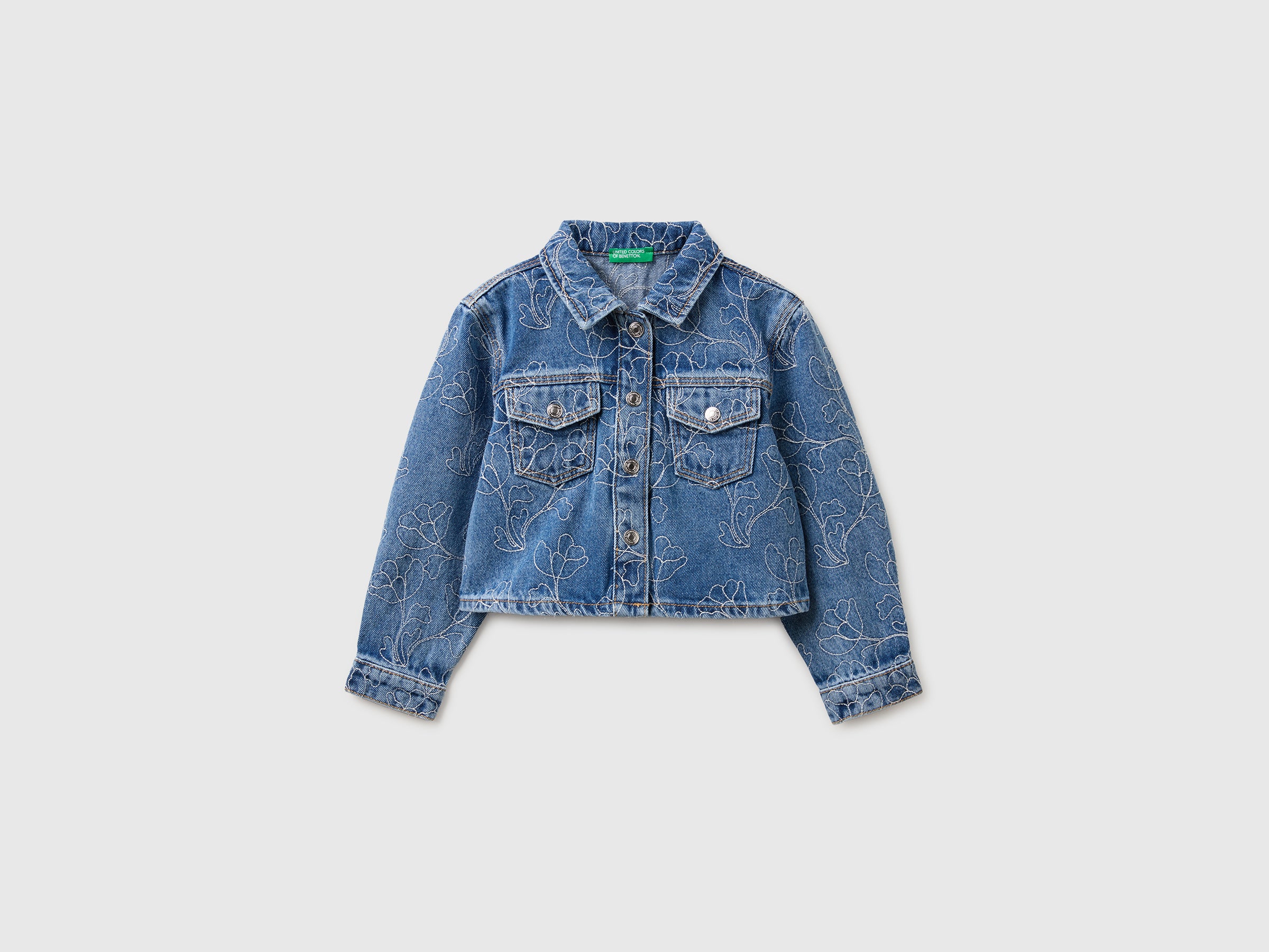 Denim jacket with embroidery - ucb_image_FS