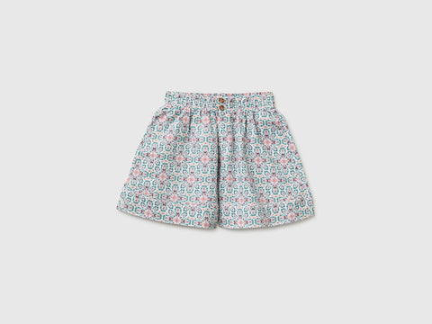 Floral linen blend shorts - ucb_image_FS