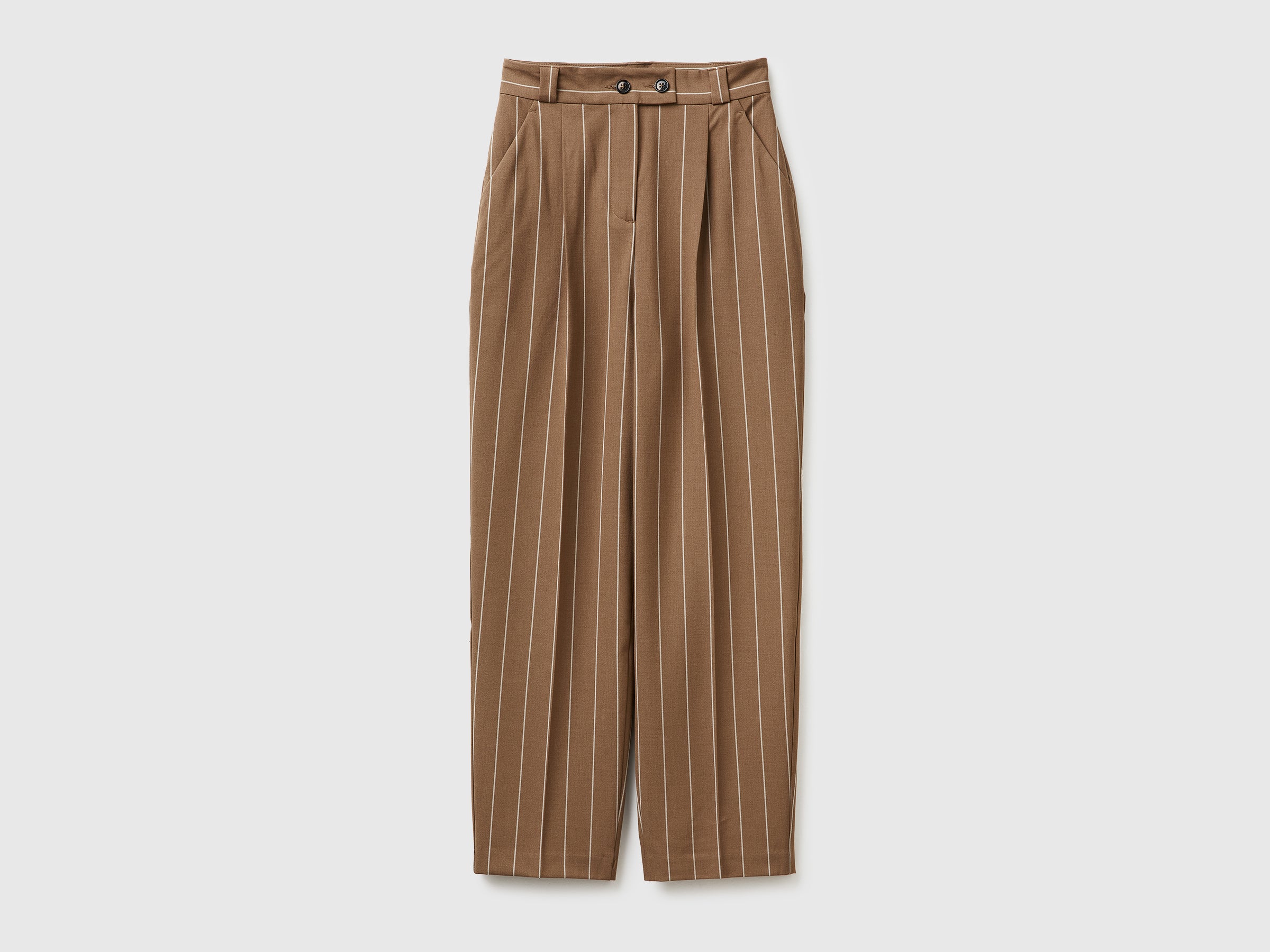 Carrot-fit pinstriped trousers - ucb_image_FS