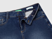 Straight Bermuda shorts in stretch denim - ucb_image_DS1