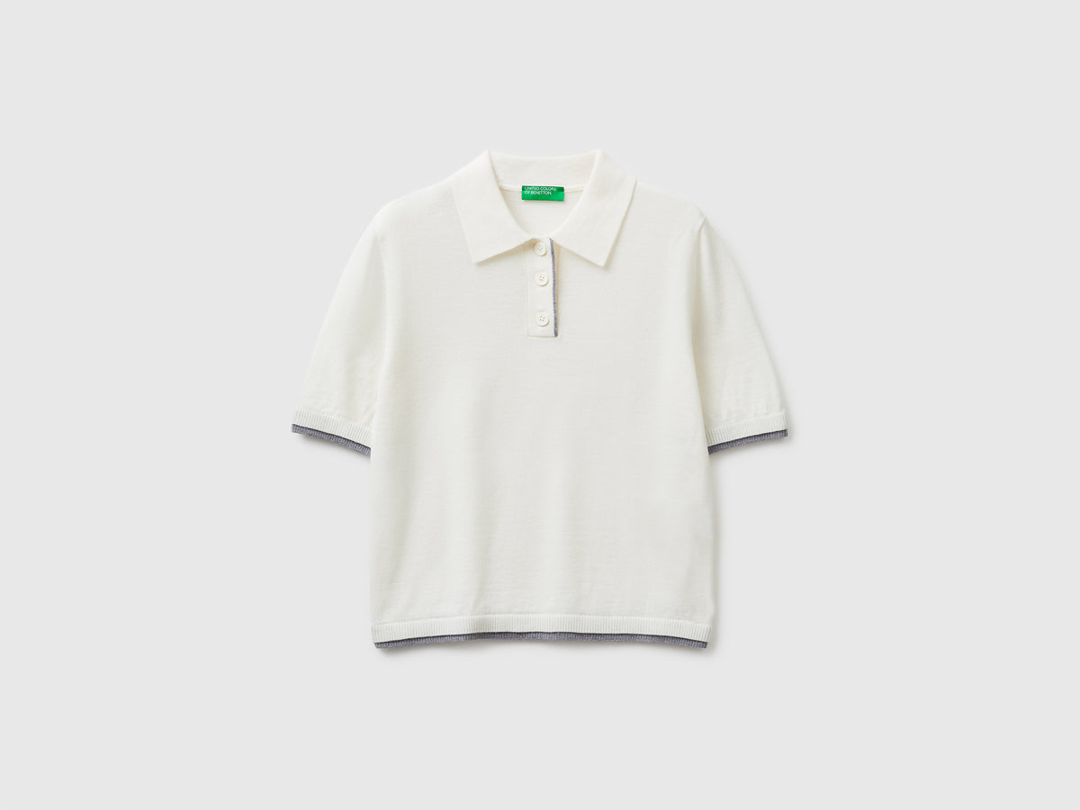 100% Merino wool polo shirt - ucb_image_FS