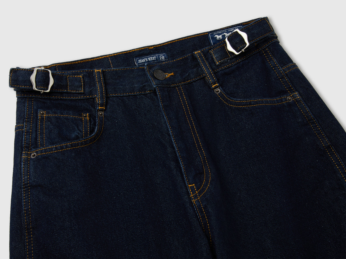 Jeans barrel fit lavagem escura - ucb_image_DS1