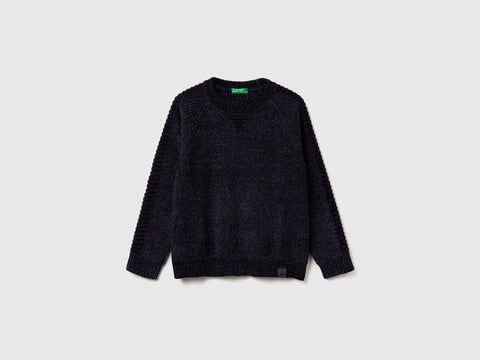 Camisola de gola redonda em chenille - ucb_image_FS
